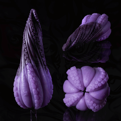 Lebendiger lila Oktopus-förmiger Silikon-Dummy - Realistisches, strukturiertes Lustspielzeug für Erwachsene zur sensorischen Stimulation