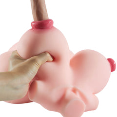 Realistischer Silikon-Masturbator für Männer mit Deckel, strukturiertem Innenleben und weichem Gefühl - diskret und wiederverwendbar