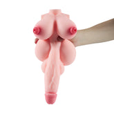 Realistischer weiblicher Torso aus Silikon mit verruköser Vagina und Brüsten - Sensorische und Lustreplik für Erwachsene für den intimen Gebrauch