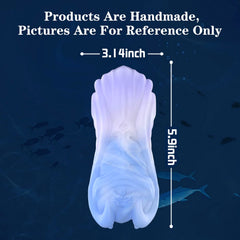 Einzigartiges blaues künstlerisches Spielzeug für Erwachsene, skurrile Fantasiefigur, mutige dekorative Skulptur, Sammlerstück für Erwachsene, moderne erotische Kunst