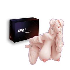 Anime-inspirierte weibliche Figur mit realistischem Körper, weicher Silikontextur und detailliertem Design für erotisches Vergnügen