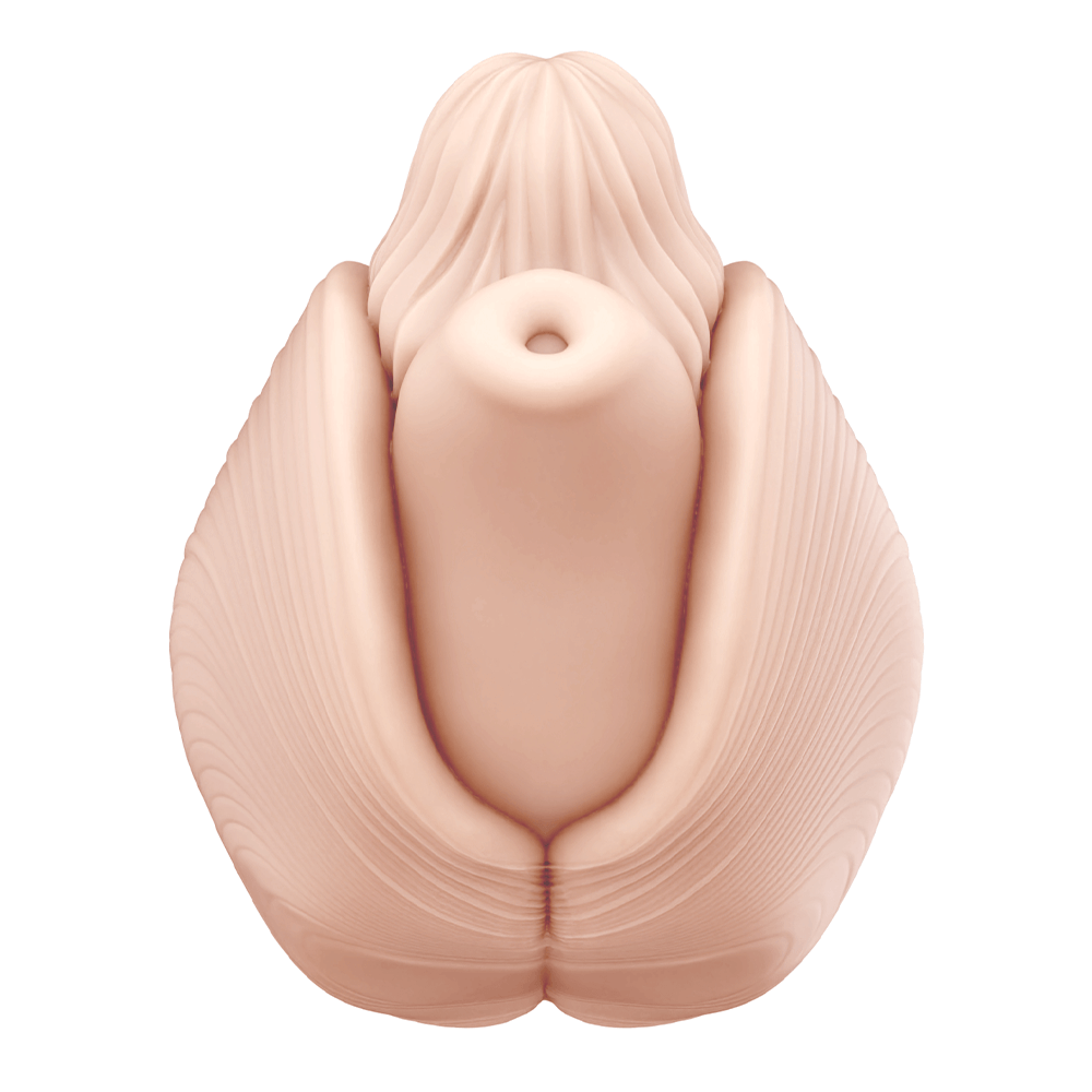 Adult Silicone Bust with Ruffled Shell & Female Figurine - Unique Erotic Art Toy for Pleasure & Collection