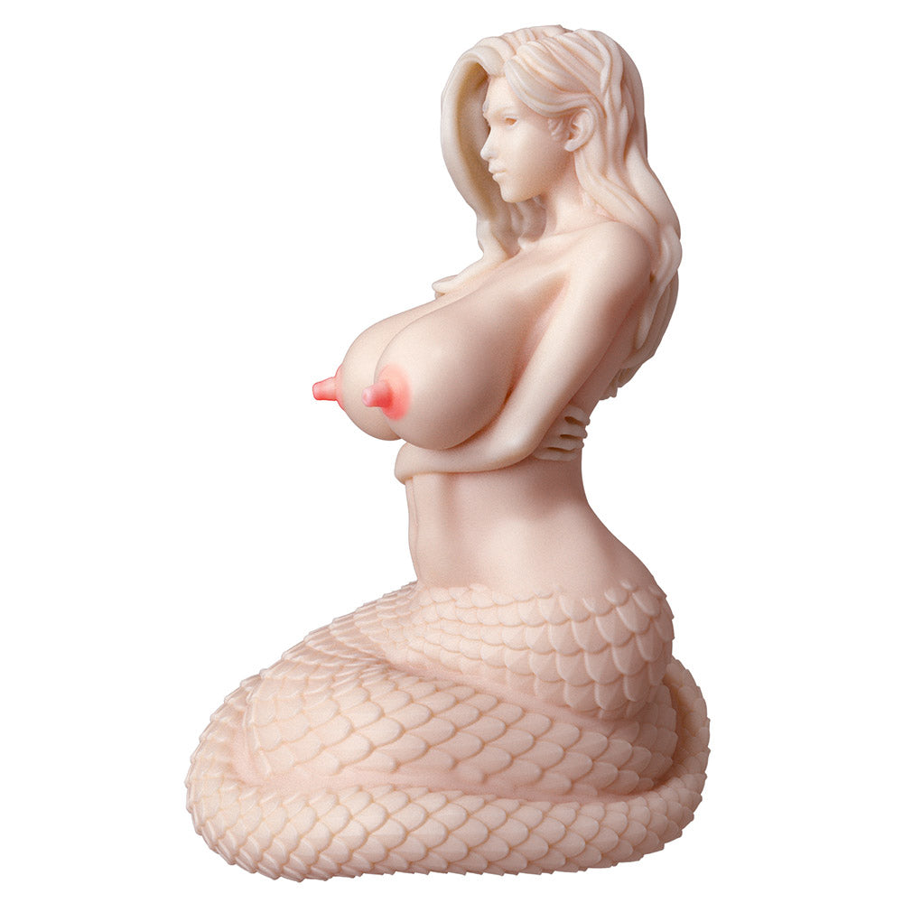 Fantasy Mermaid Girl Figurine with Realistic Body, Soft Silicone Texture & Detailed Design for Adult Pleasure