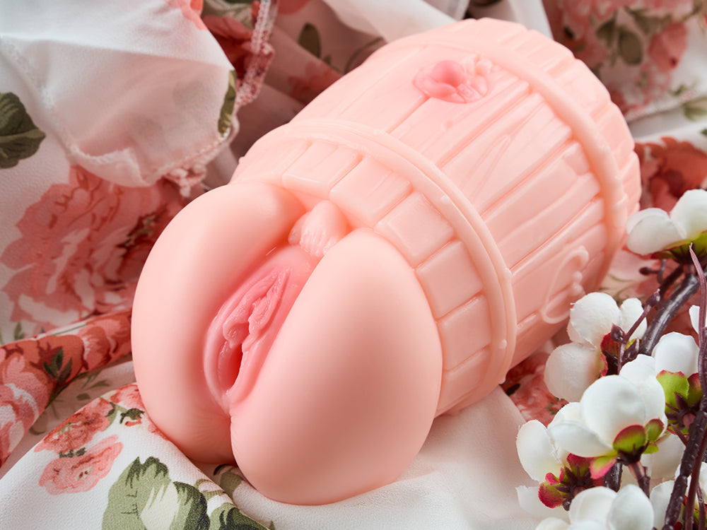Tub Girl: Anale Onahole-Taschenmuschi für Männer, Holzfass-Pussy mit großem Arsch