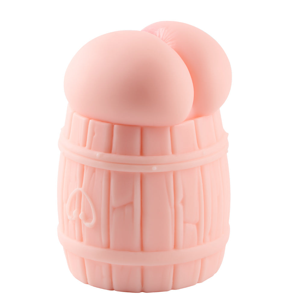 Tub Girl: Anale Onahole-Taschenmuschi für Männer, Holzfass-Pussy mit großem Arsch