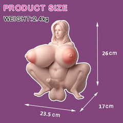 Erotic Female Figurine with Pronounced Curves – Modern Art Collectible for Adult Home Decor